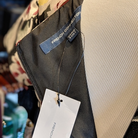 French Connection Floral Jacquard Skater Dress - Picture 6 of 6